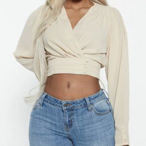 Out Of Office Top - Cream